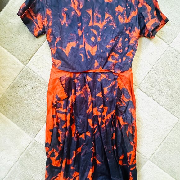 Cacharel Dress- stunning cut and pattern- size US 6 - Picture 2 of 15